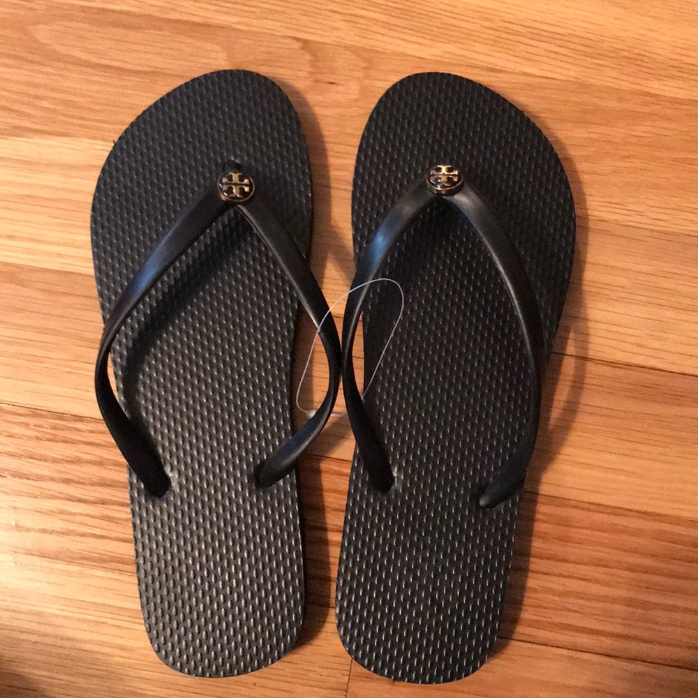 Tory Burch flip flops black